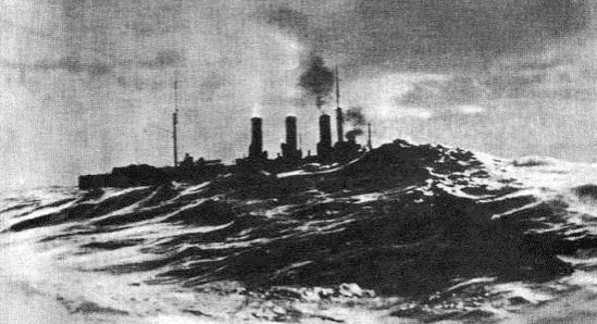 «Аврора» на переходе из Малаги в Пирей