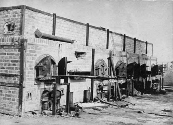 Печи для кремации, в которых сжигали трупы узников концлагеря Майданек