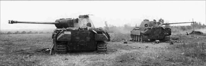 «Пантеры», подбитые на окраинах Харькова