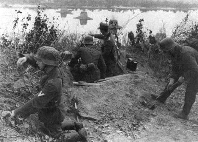 Немецкий пост на Северском Донце