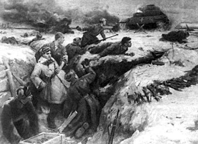 Подвиг героев-панфиловцев.