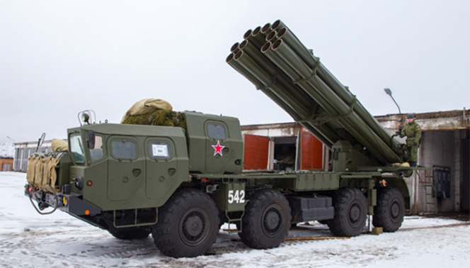 Реактивно-артиллерийская бригада. Российская реактивная система залпового огня «Смерч».