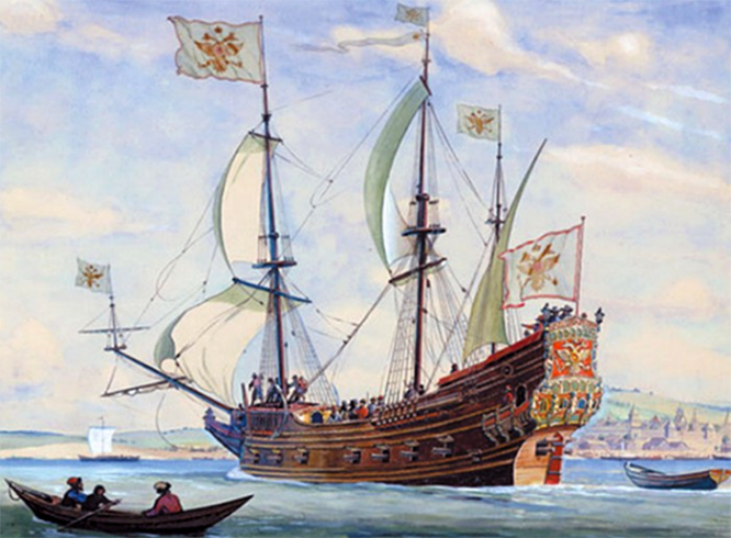 22 пушечный парусный корабль «Орел».