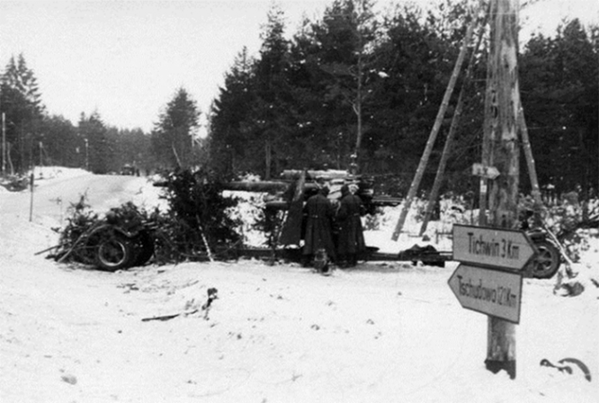 Под Тихвином. Зима, 1941 г.