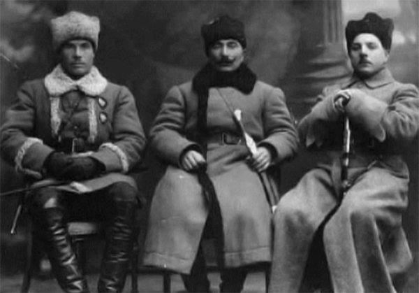 Тимошенко, Буденный и Ворошилов. 1921 г.