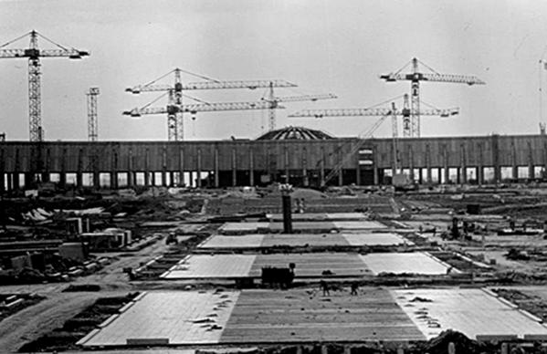 Строительство мемориального комплекса Победы на Поклонной горе