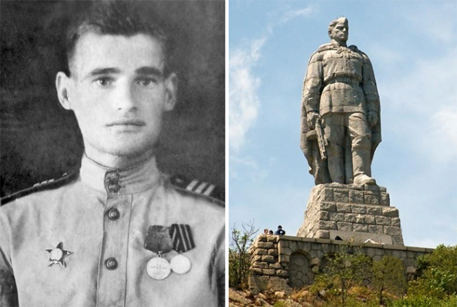 ...Стоит над горою Алёша. Памятник "Алеша" на холме Освободителей в Пловдиве, Болгария