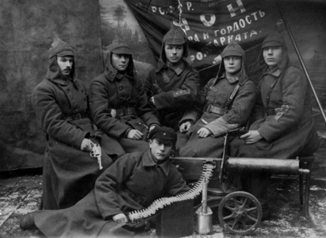 Красноармейцы гражданской войны, 1918 г.