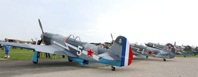 Сохранившиеся самолеты авиаполка «Нормандия-Неман», Ле Бурже, 2018 г.