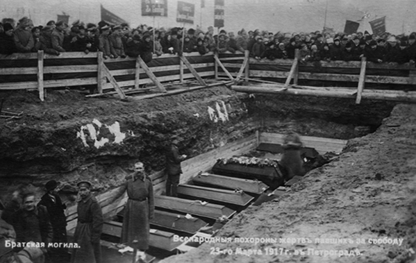 Похороны жертв февральской революции на Марсовом Поле
