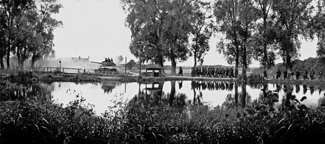 Марш 63-й гв. тбр на помощь восставшей Праге