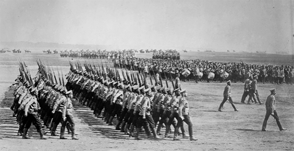 Солдаты русской армии с винтовками Мосина