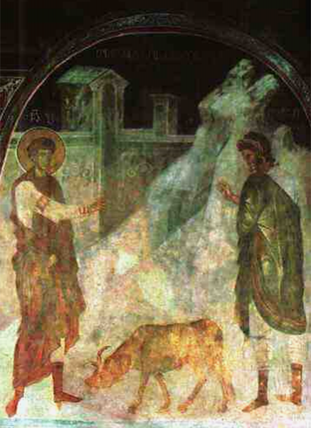 Дамиан. «Св. Георгий воскрешает павшего вола»